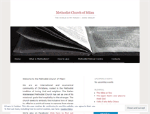 Tablet Screenshot of methodistchurchmilan.org